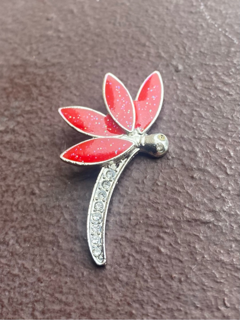 Dragonfly Charm Pendant w/ Lab Created Opal Wings DIY Jewelry